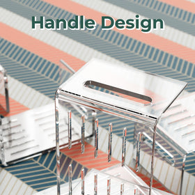 Invisibiliter clear bathroom stool supports potty training with stable grip.