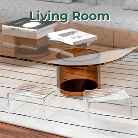 Invisibiliter modern design stool for bathroom and bedroom tasks.
