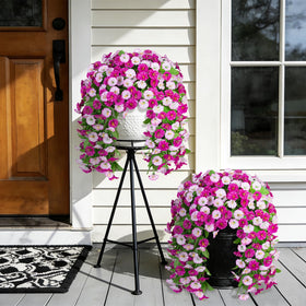 INXUGAO all-weather faux greenery enhances patios and gardens year-round