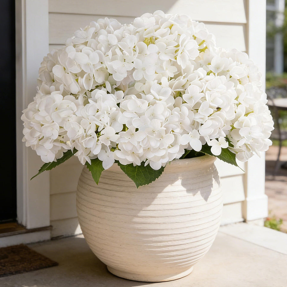 INXUGAO artificial hydrangea 18-inch ivory stem arrangement for versatile decor