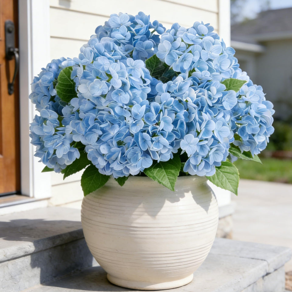 INXUGAO artificial hydrangea long stem 18 inches for elegant outdoor displays