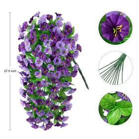 INXUGAO hanging morning glory vines adds instant charm to patios and porches.