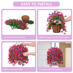 INXUGAO basket and chain assembly detail highlights sturdy hold for outdoor styling.