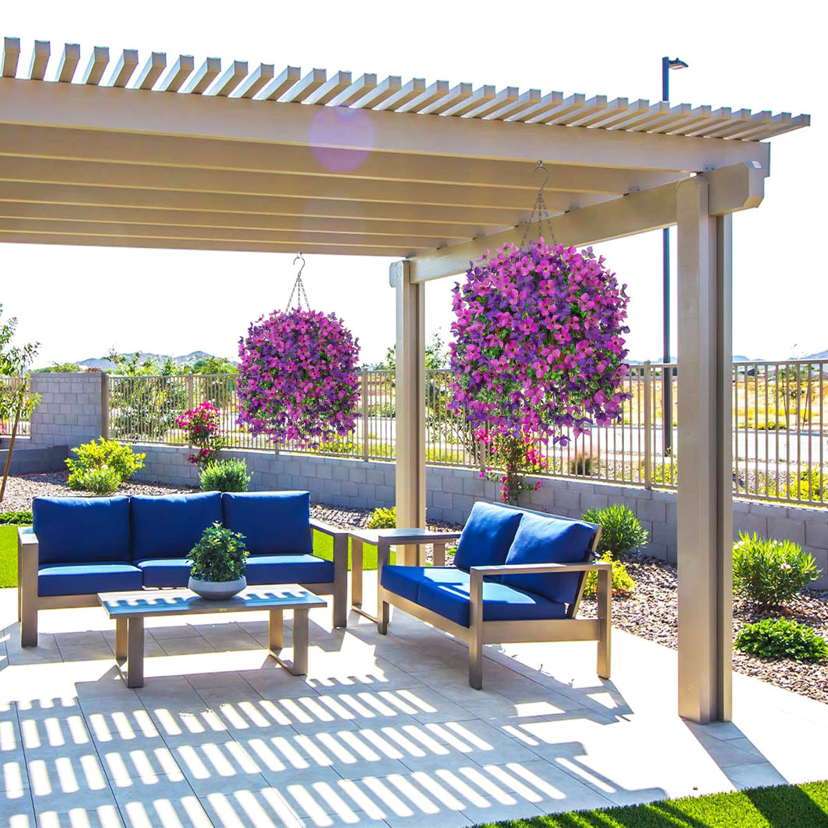 INXUGAO basket and chain detail for easy DIY installation