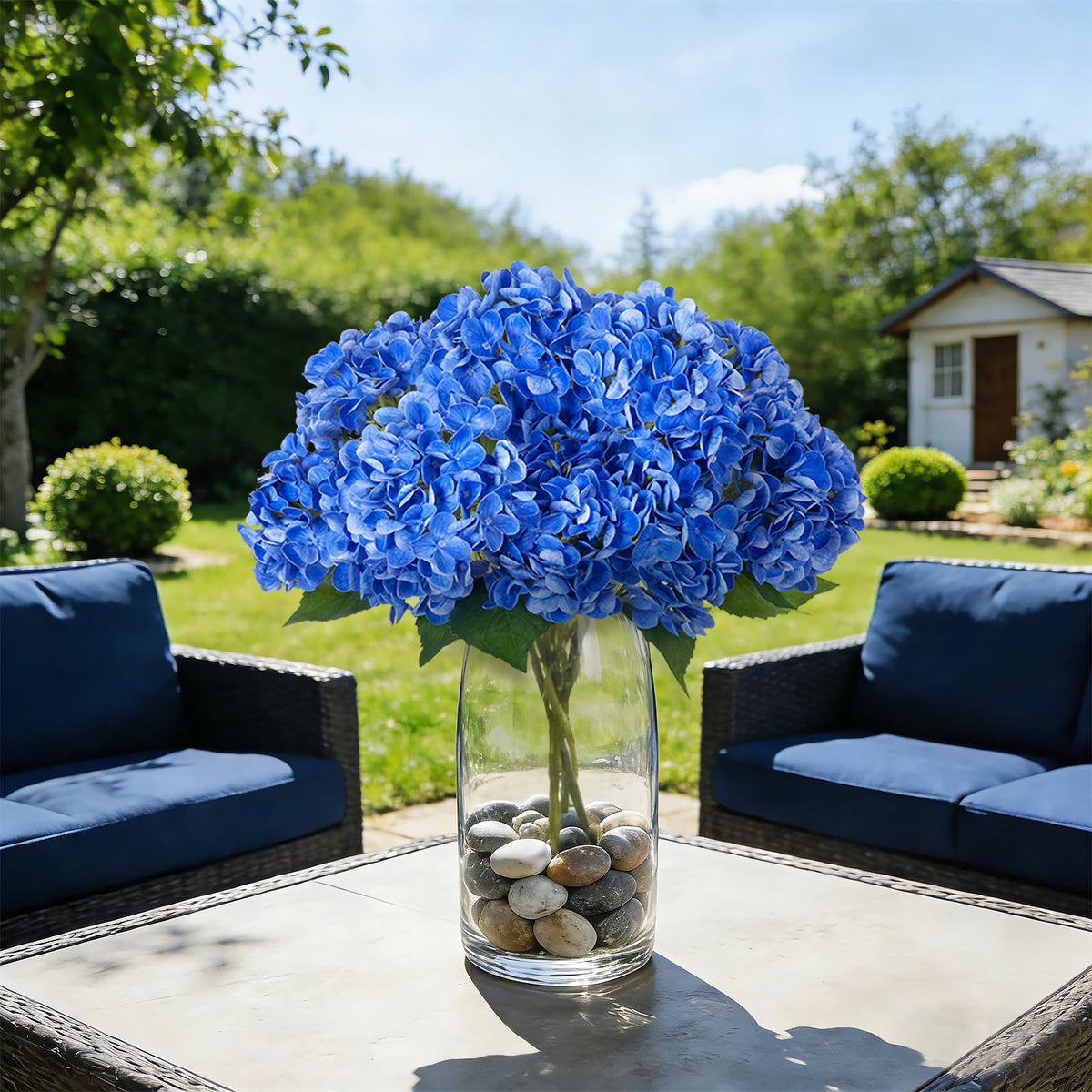 INXUGAO latex-petal hydrangea with bendable stems for custom garlands