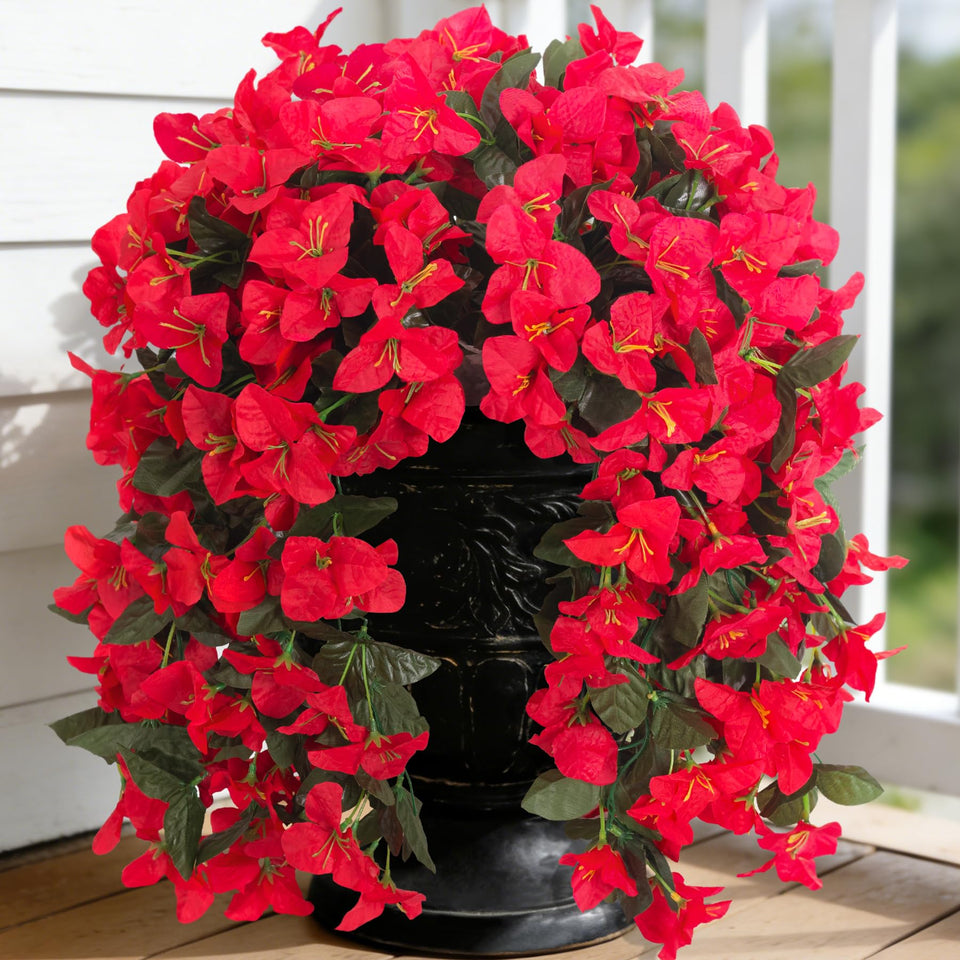 INXUGAO bougainvillea 2-pack trailing vines for outdoor decor with UV resistance