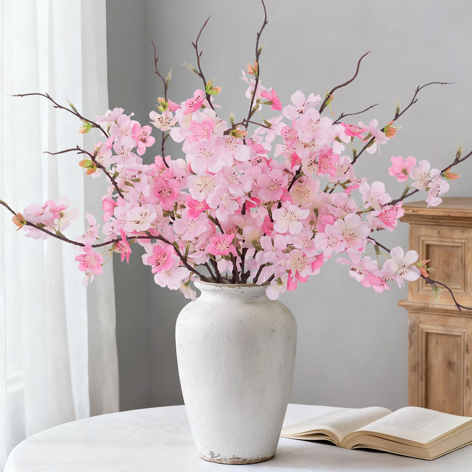 INXUGAO cherry blossom branches 18-inch display for refined indoor decor.
