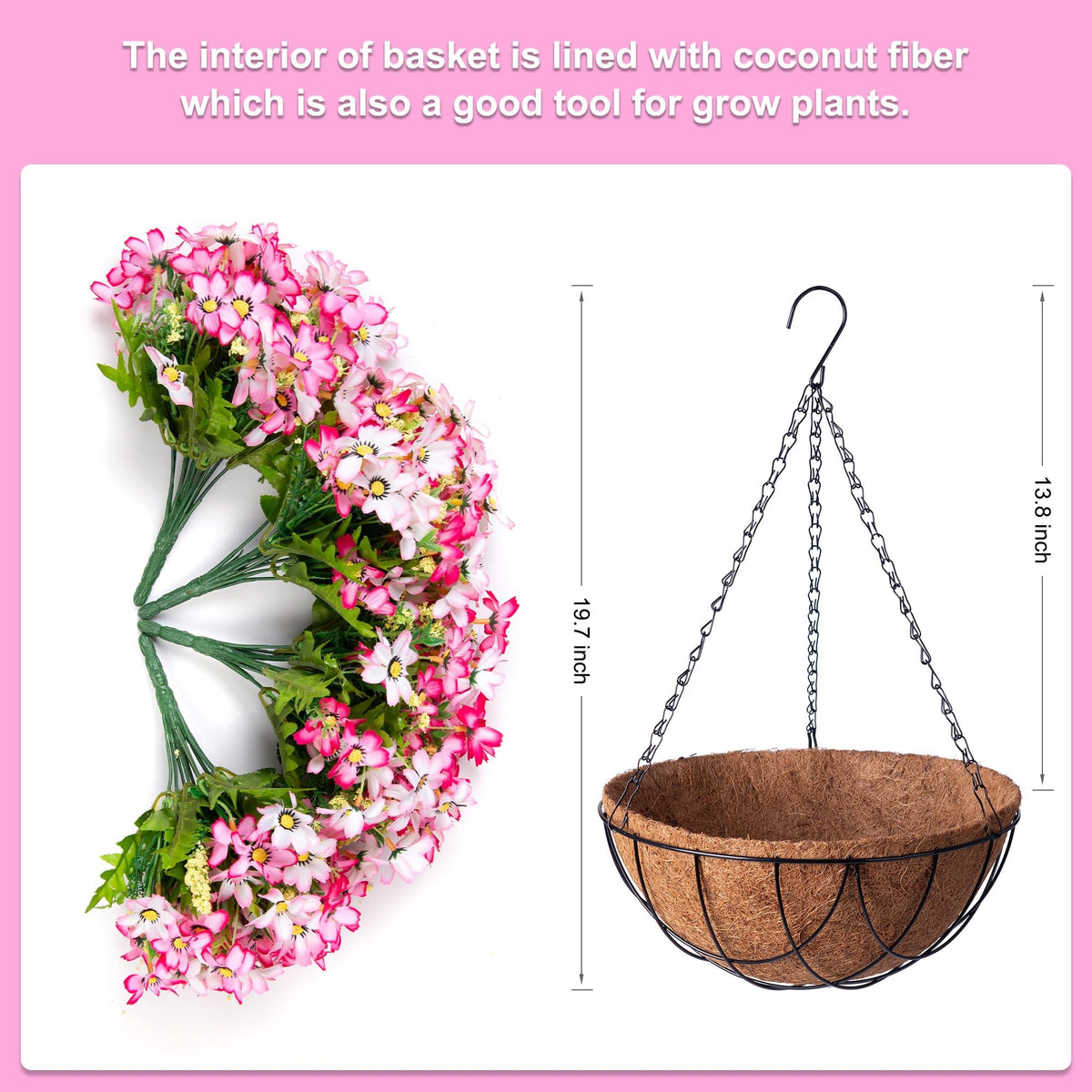 INXUGAO chrysanthemum and eucalyptus silk arrangement stays vibrant without watering.