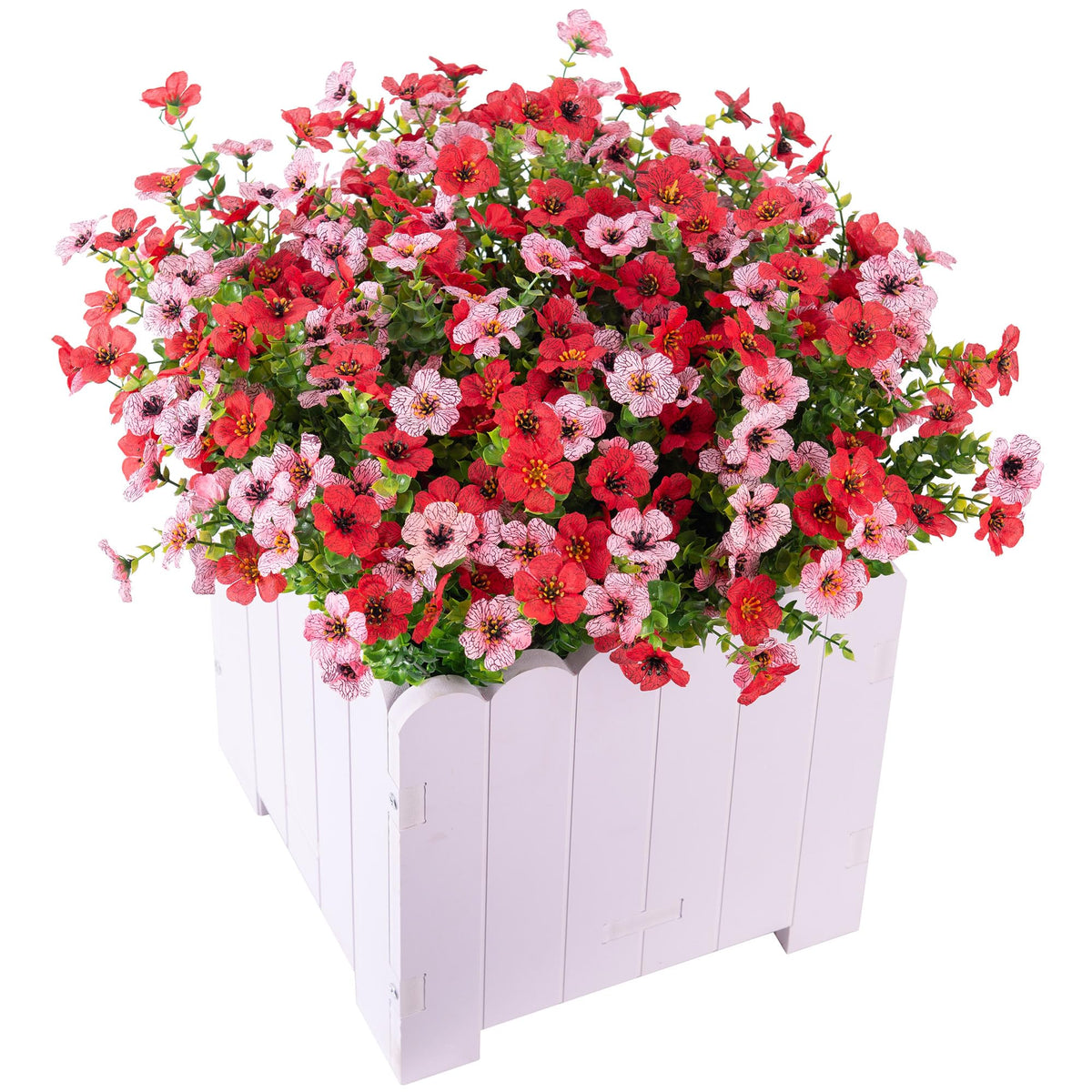 INXUGAO daisy-eucalyptus bundles offer a natural outdoor look with low maintenance.