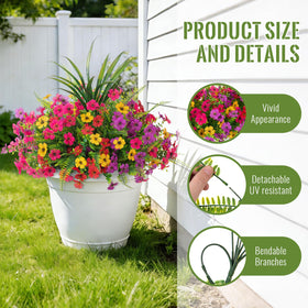 INXUGAO daisy silk texture close-up shows realistic petals and durable fabric.