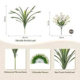 INXUGAO eucalyptus leaves bouquet adds lifelike greenery to garden displays