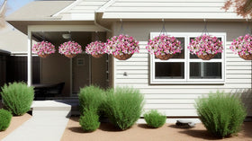 INXUGAO low-maintenance faux flowers stay fresh-looking year-round.