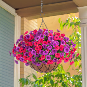 INXUGAO faux silk morning glory closeup showcases realistic petals and vibrant, fade-resistant hues.