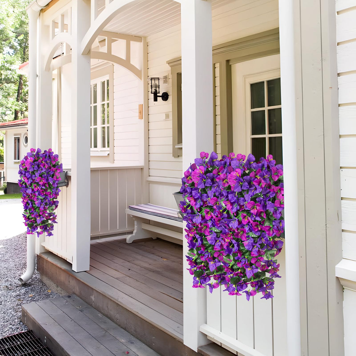 INXUGAO front-door bougainvillea decor for year-round curb appeal.