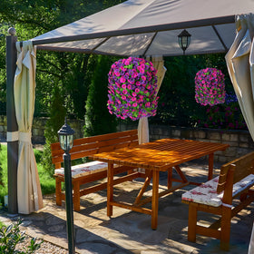 INXUGAO full-bloom appearance stays vibrant year-round outdoors.