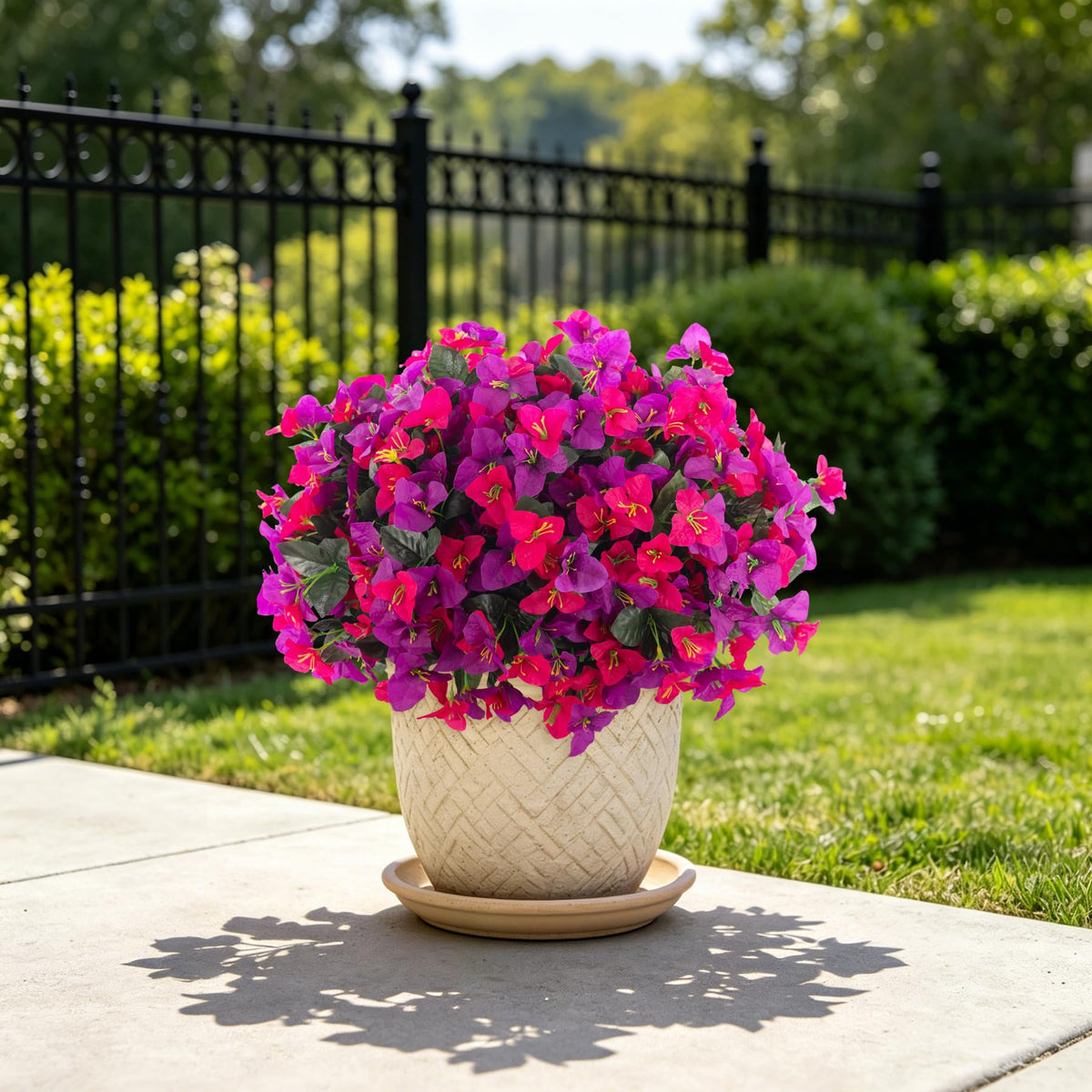 INXUGAO garden and patio decoration with waterproof faux blooms