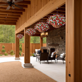 INXUGAO hanging-basket-assembly-chains demonstrates easy setup and quick decoration.
