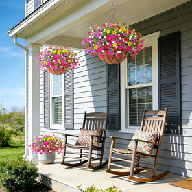 INXUGAO hanging basket with dimensions and sturdy frame