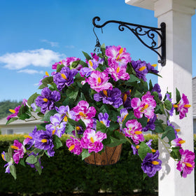 INXUGAO hibiscus three-bunch hanging basket for outdoor display