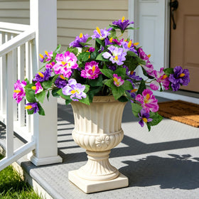 INXUGAO hibiscus duo bunches outdoors for lush porch decor.