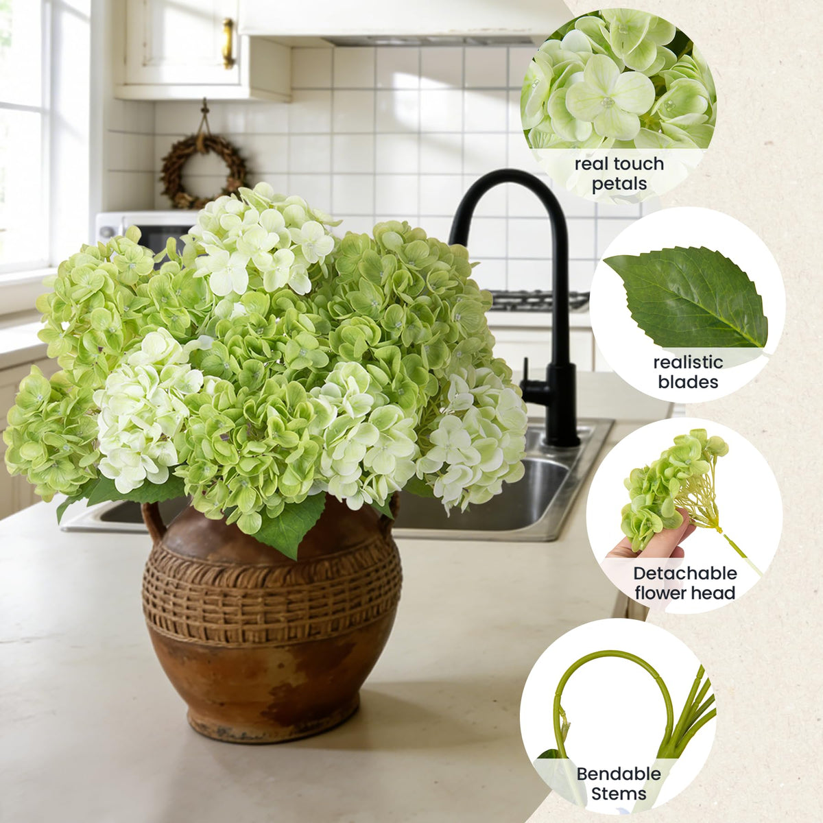 INXUGAO DIY wreath and centerpiece ready to customize.