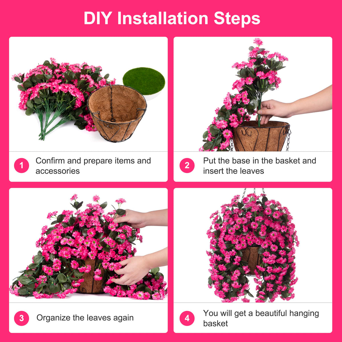 INXUGAO maintenance-free decor enhances spring-like vibes year-round.
