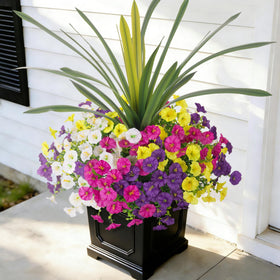 INXUGAO morning glory bundles with eucalyptus for outdoor display, vibrant color.