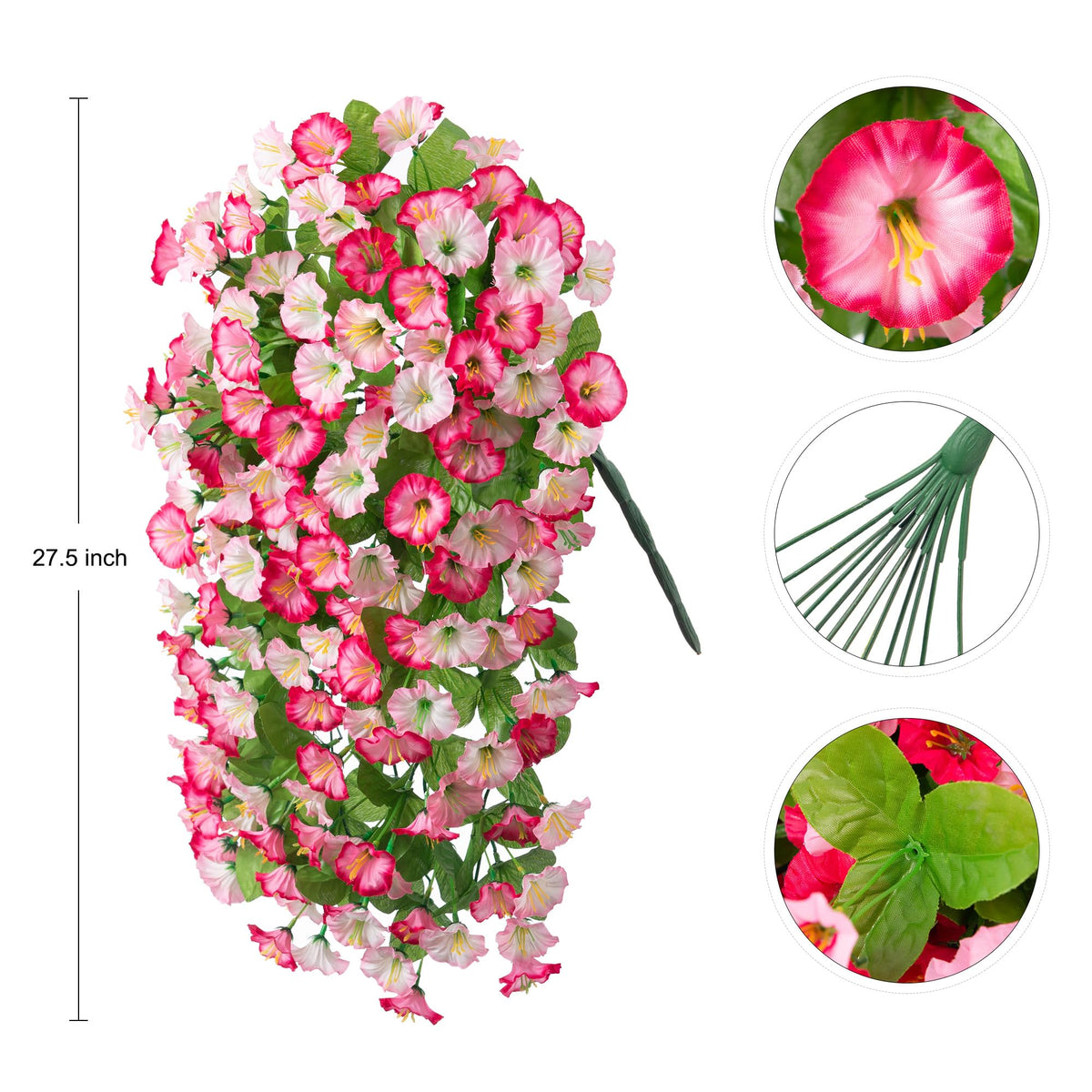 INXUGAO faux silk vines offer UV-resistant beauty for patios.