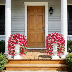 INXUGAO 19-inch branch hanging flowers brighten balconies and patios