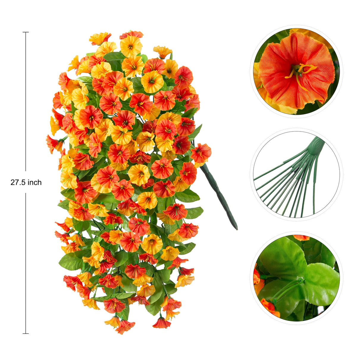 INXUGAO outdoor faux vines perfect for porch and patio decor.