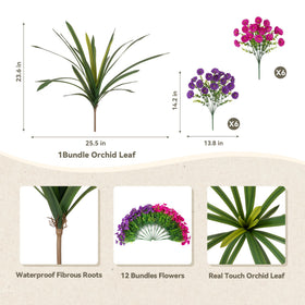 INXUGAO fuchsia morning glory bundle brightens porches with easy upkeep.