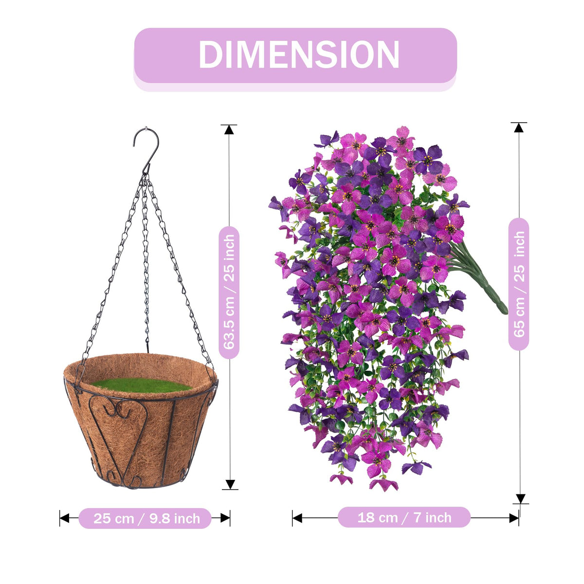 INXUGAO outdoor porch hanging flowers brighten exterior spaces