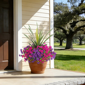 INXUGAO UV-resistant flowers resist fading for sunny porches.