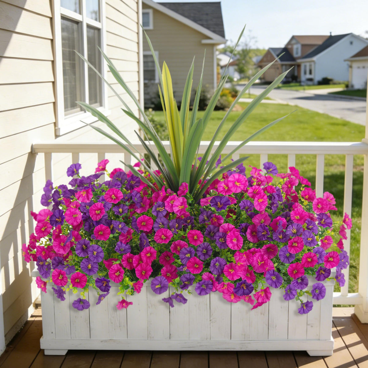 INXUGAO waterproof arrangement stays vibrant in rain.