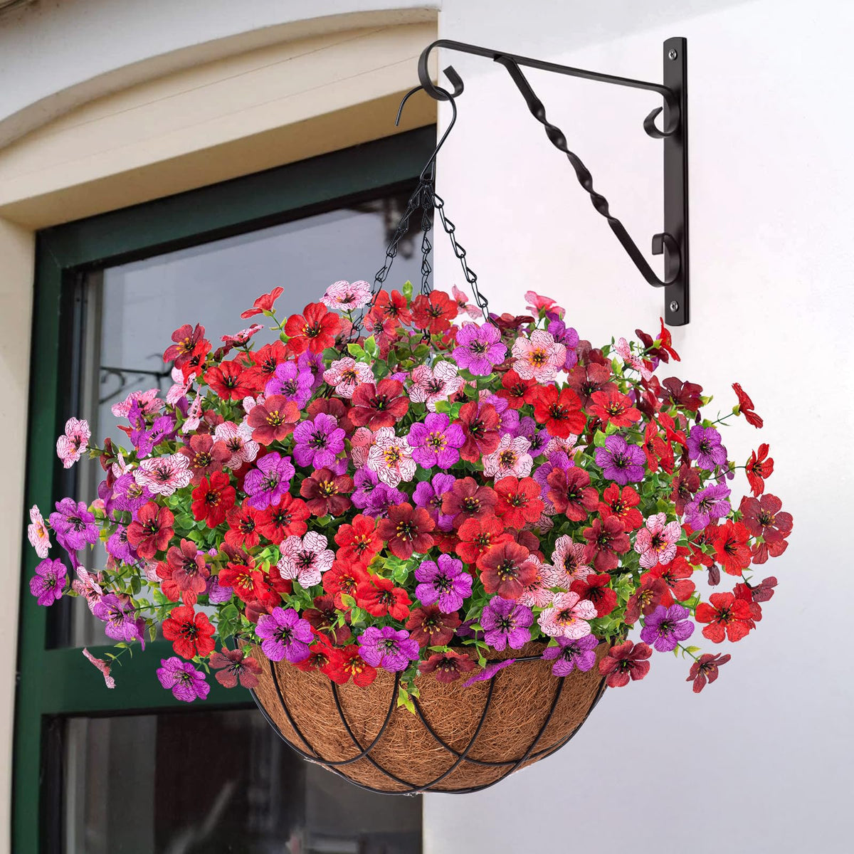 Patio or balcony decor with INXUGAO artificial flowers for versatile use