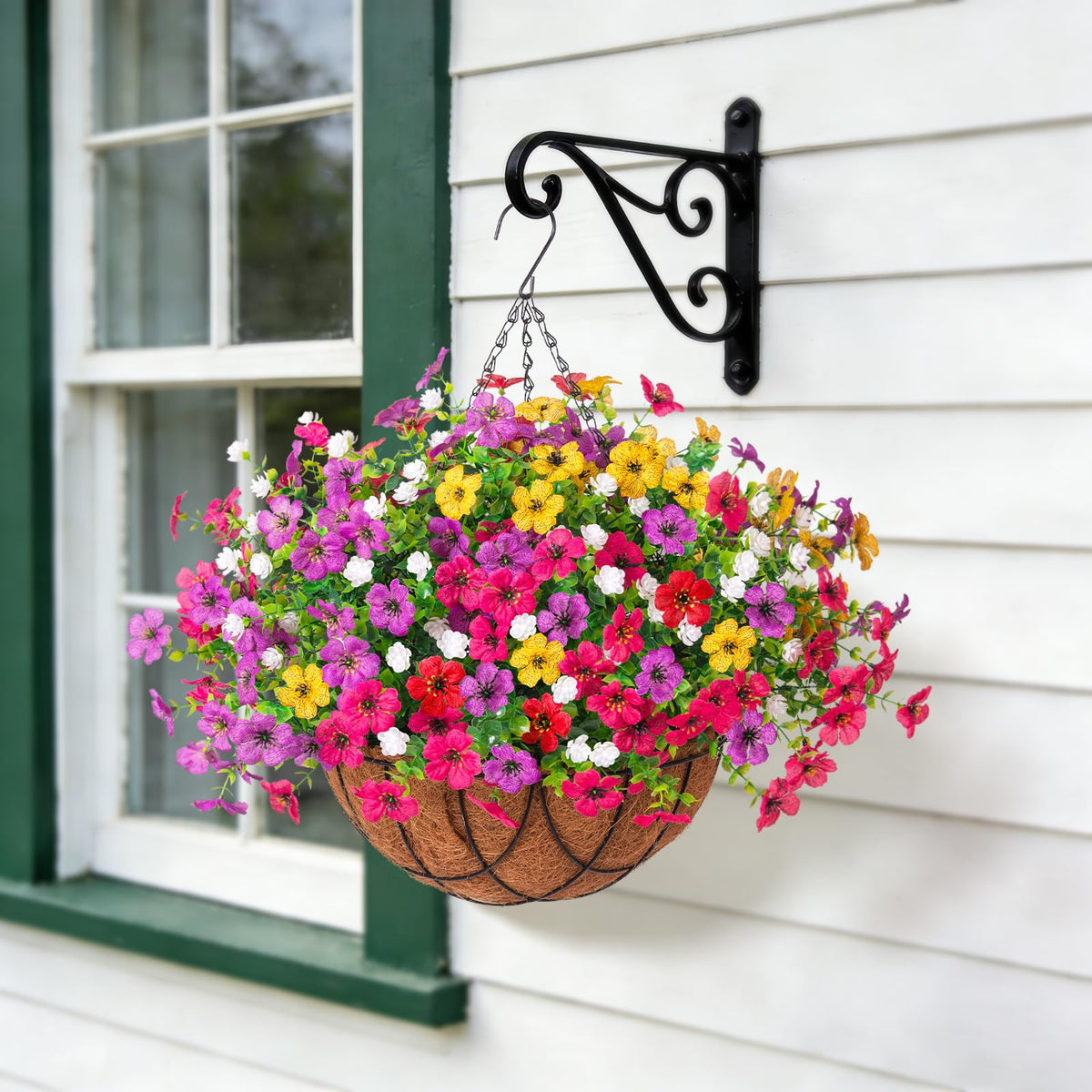 INXUGAO versatile porch balcony decor setup with basket