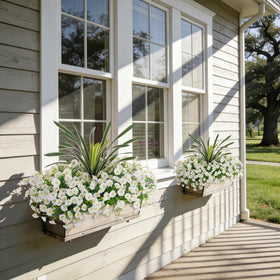INXUGAO vibrant white blooms brighten porches patios and entryways