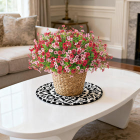 INXUGAO realistic artificial daisy arrangement for yard or patio displays.