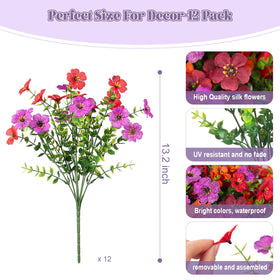 INXUGAO silk daisy arrangement shows a realistic look up close.
