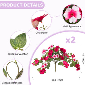 INXUGAO silk flowers real-looking display suitable for balcony decorations