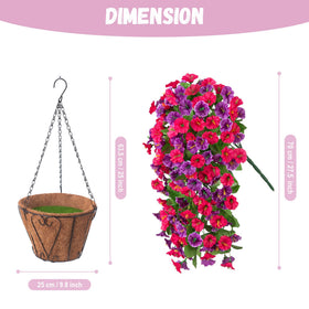 INXUGAO UV-resistant morning glory vines stay bright in sun and rain.
