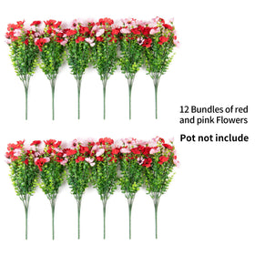 INXUGAO UV-resistant daisies withstand sun and weather without frequent replacement.