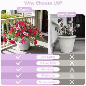 INXUGAO UV-resistant faux blooms maintain color without sun exposure