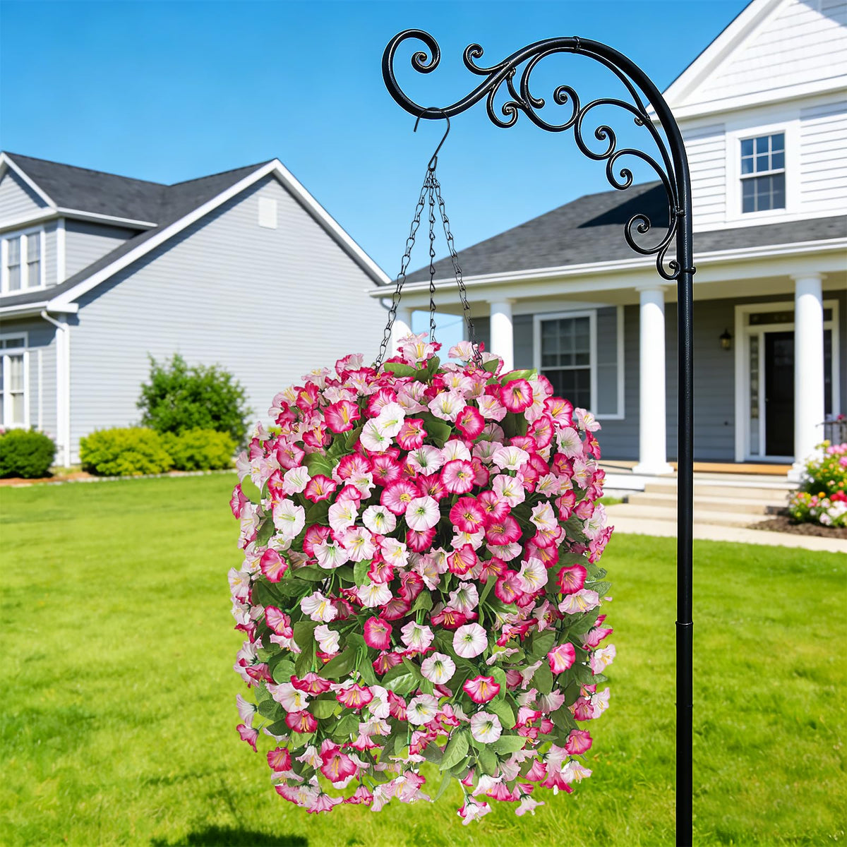 INXUGAO UV resistant silk flowers stay vibrant in sun and rain