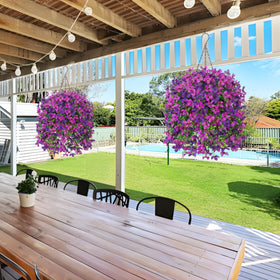 INXUGAO violet porch flowers offer year-round color