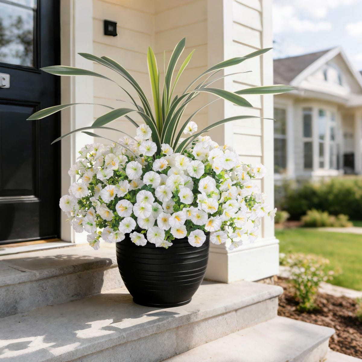 INXUGAO waterproof and fade-proof faux flowers suitable for planters and baskets