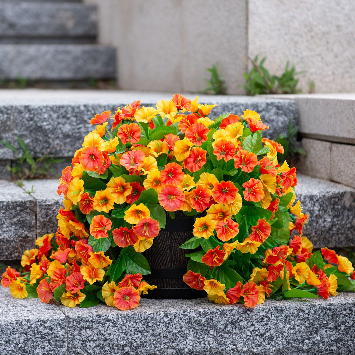 INXUGAO weatherproof flower vines decorate porch or garden year-round.