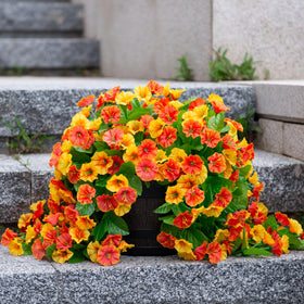 INXUGAO weatherproof flower vines decorate porch or garden year-round.