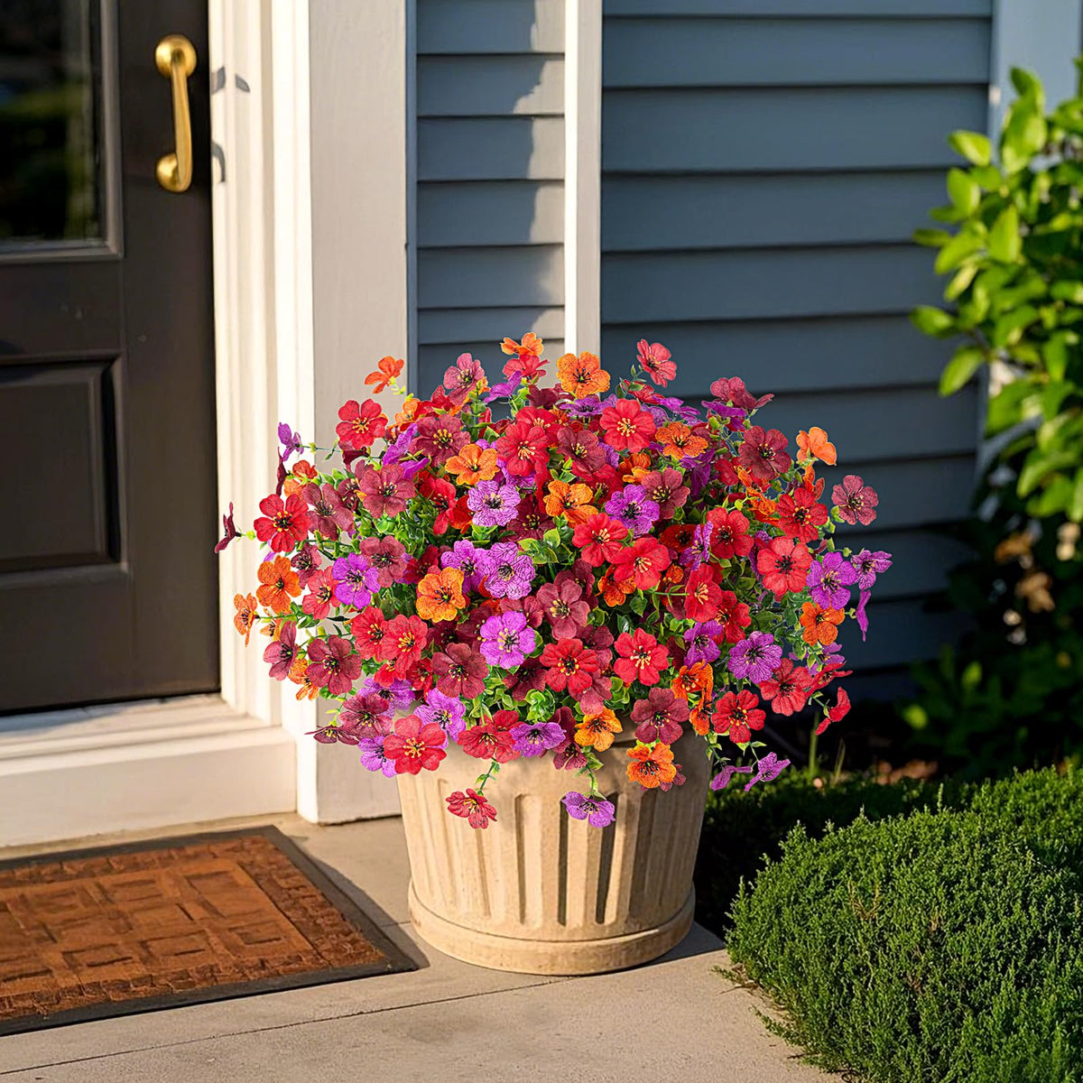 INXUGAO window-box arrangements deliver instant curb appeal with no watering needed.