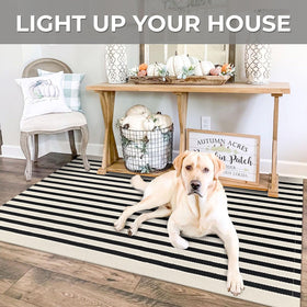 IOHOUZE cotton-blend rug offers soft texture and high absorbency at doorways.